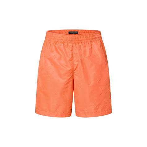 monogram nylon swim board shorts